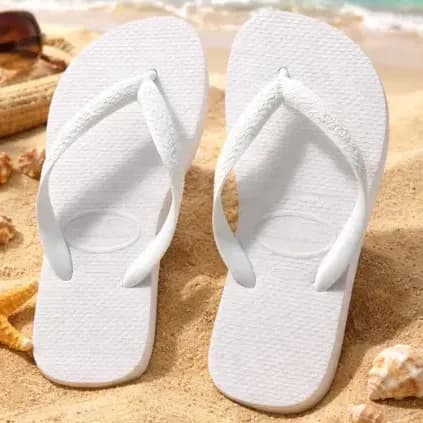 Chinelo Unissex Top Havaianas Liso Branco
