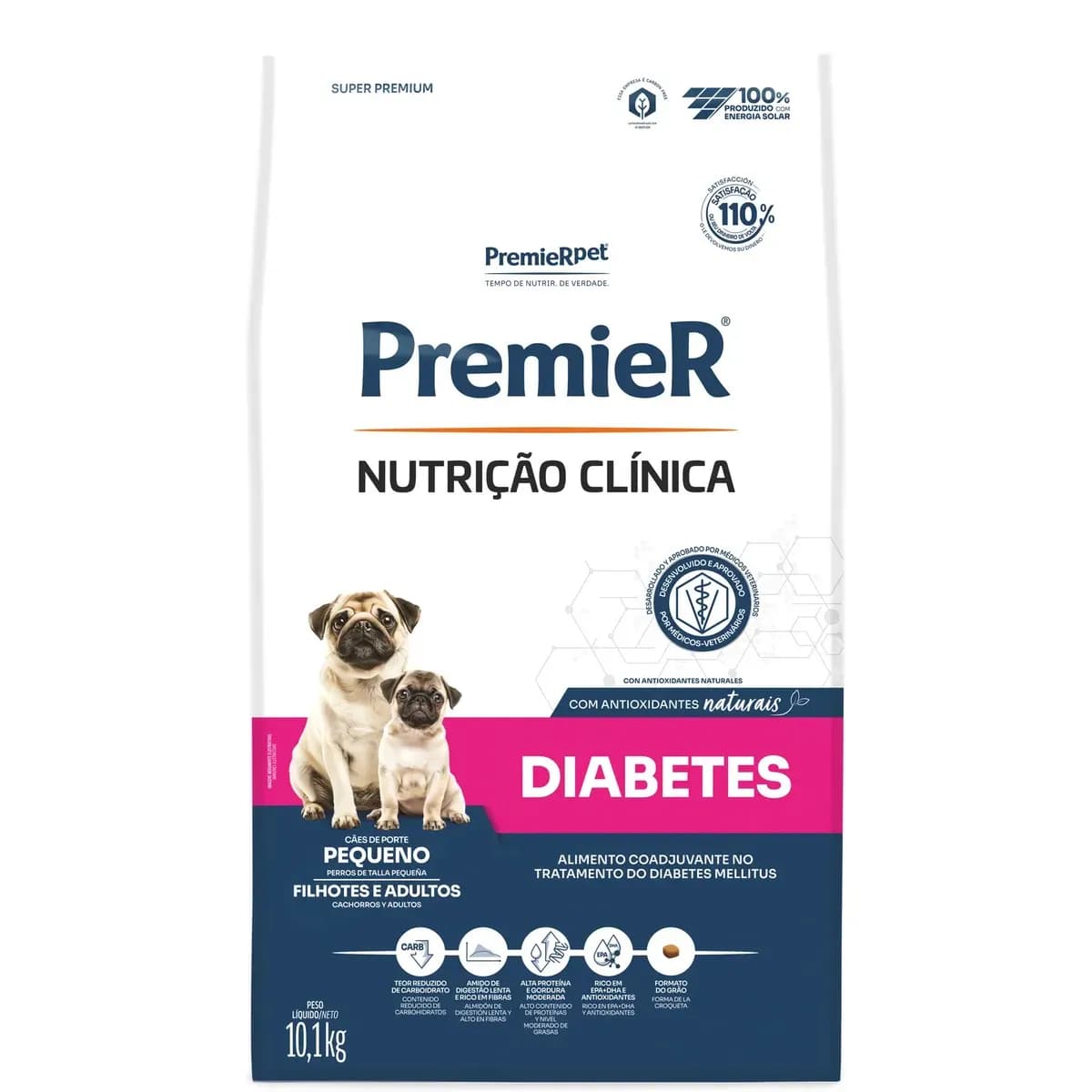 PremieRpet Nutrição Clínica Diabetes Cão Ração Seca 10,1kg