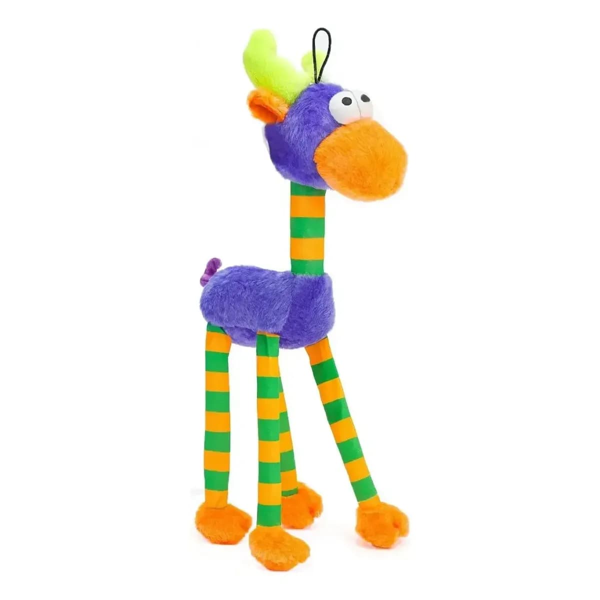 Brinquedo Para Cachorro Pelúcia Alce Sonoro 50cm Savana Pet Cor Roxo