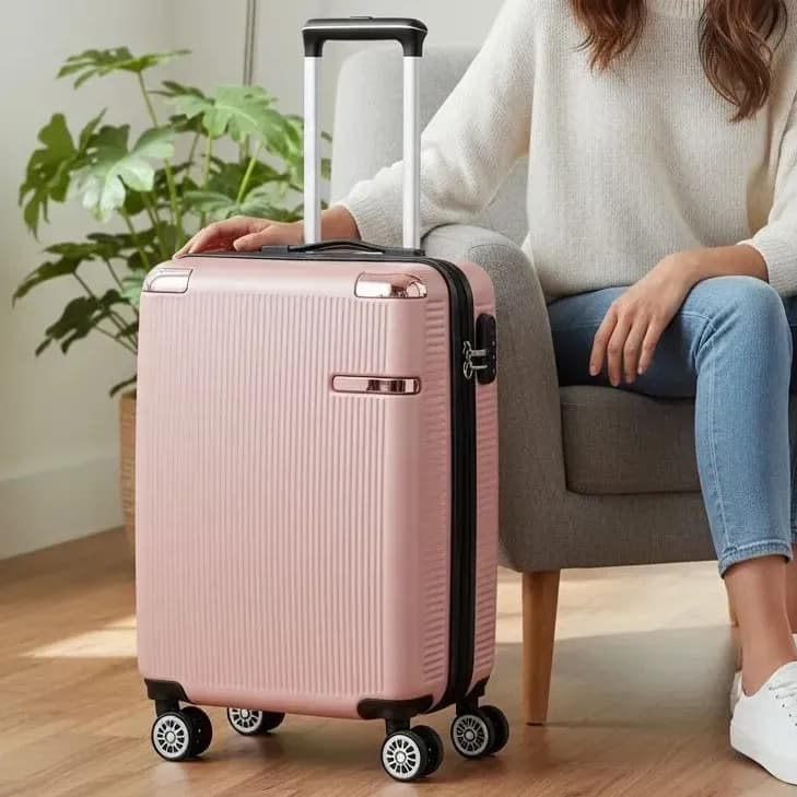 Mala Sweet Studio Para Viagem Bordo Pequena De Mão Com Rodas Removíveis Rosa Mala 2088