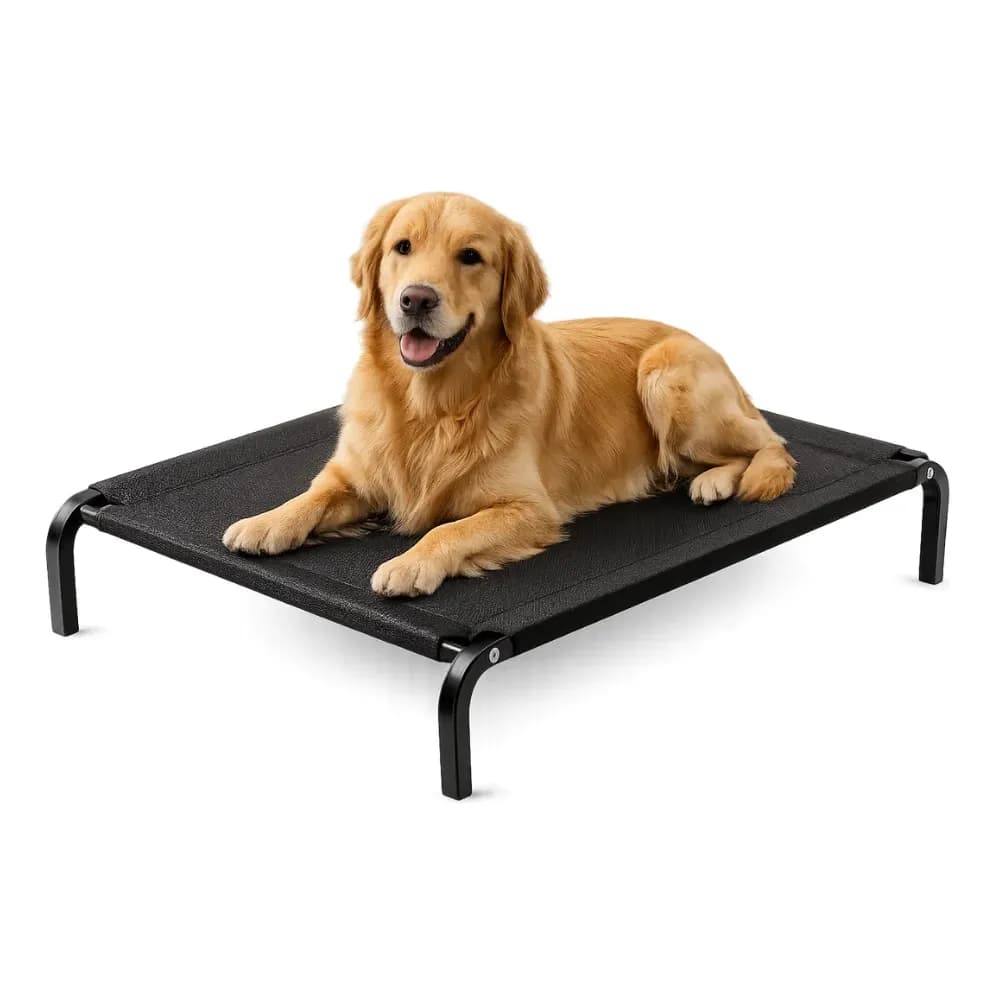 Cama Suspensa Pet 105 Cm Para Cães Grandes Tamanho G Preto Sem