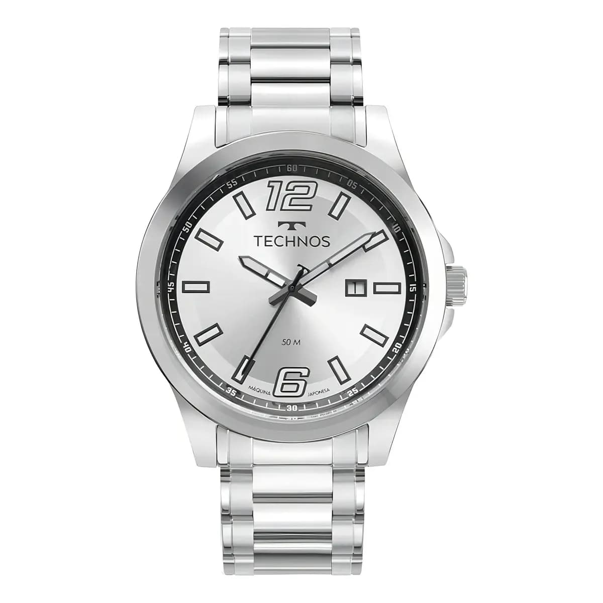 Relógio Technos Masculino Racer Basico Prata - 2115twv/1k