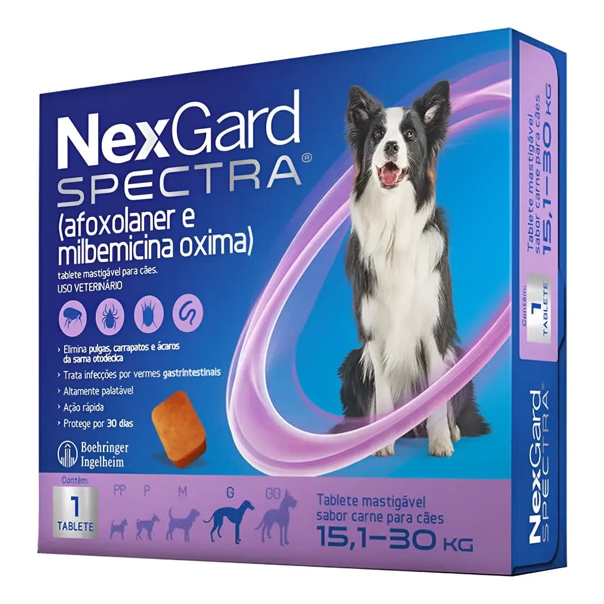 Nexgard Spectra Antipulgas E Carrapatos Cães De 15,1-30 Kg Boehringer Ingelheim