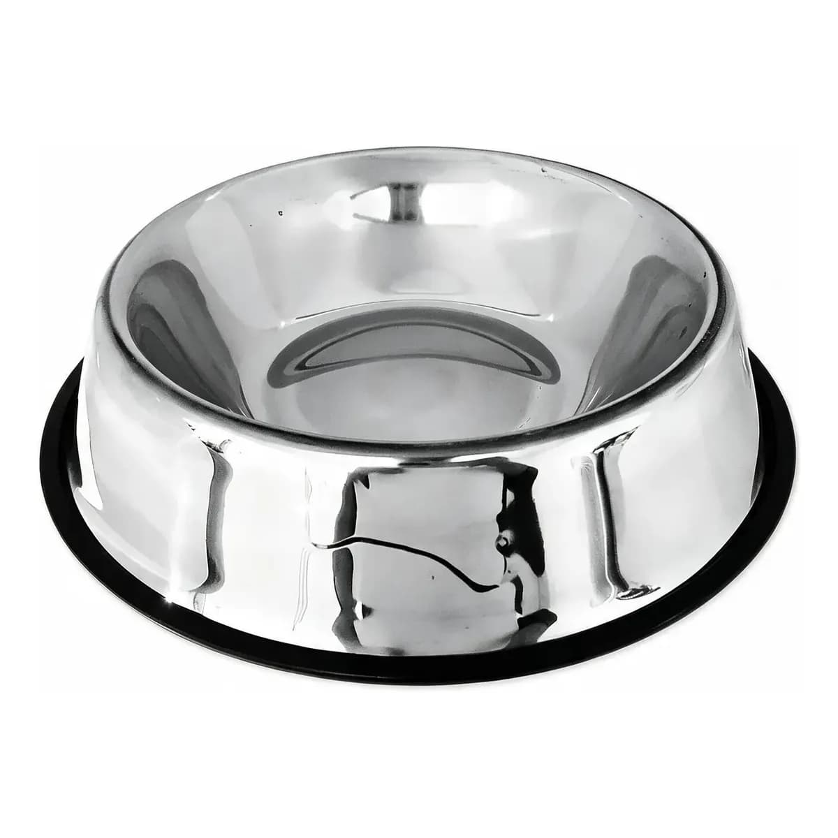 Tigela Inox 900ml Antiderrapante Para Cães, Gatos E Coelhos 0 Inox