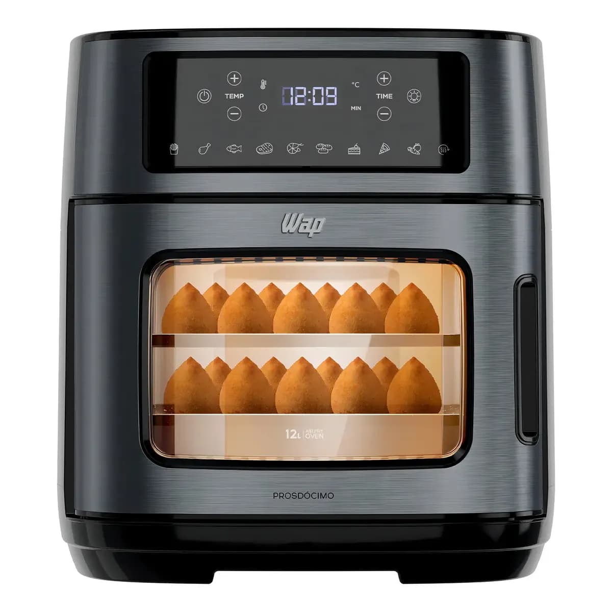 Air Fryer Oven 12L WAP 10 Funções Pré-Programadas Dois Andares Antiaderente GrayStone Fritadeira Elétrica 220V