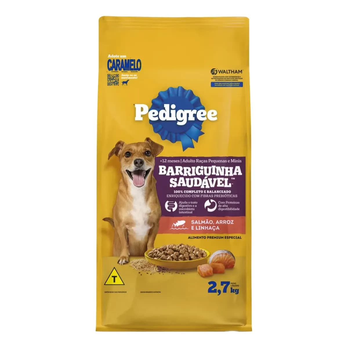 Ração Pedigree Barriguinha Saudável Cão Adulto 2,7kg