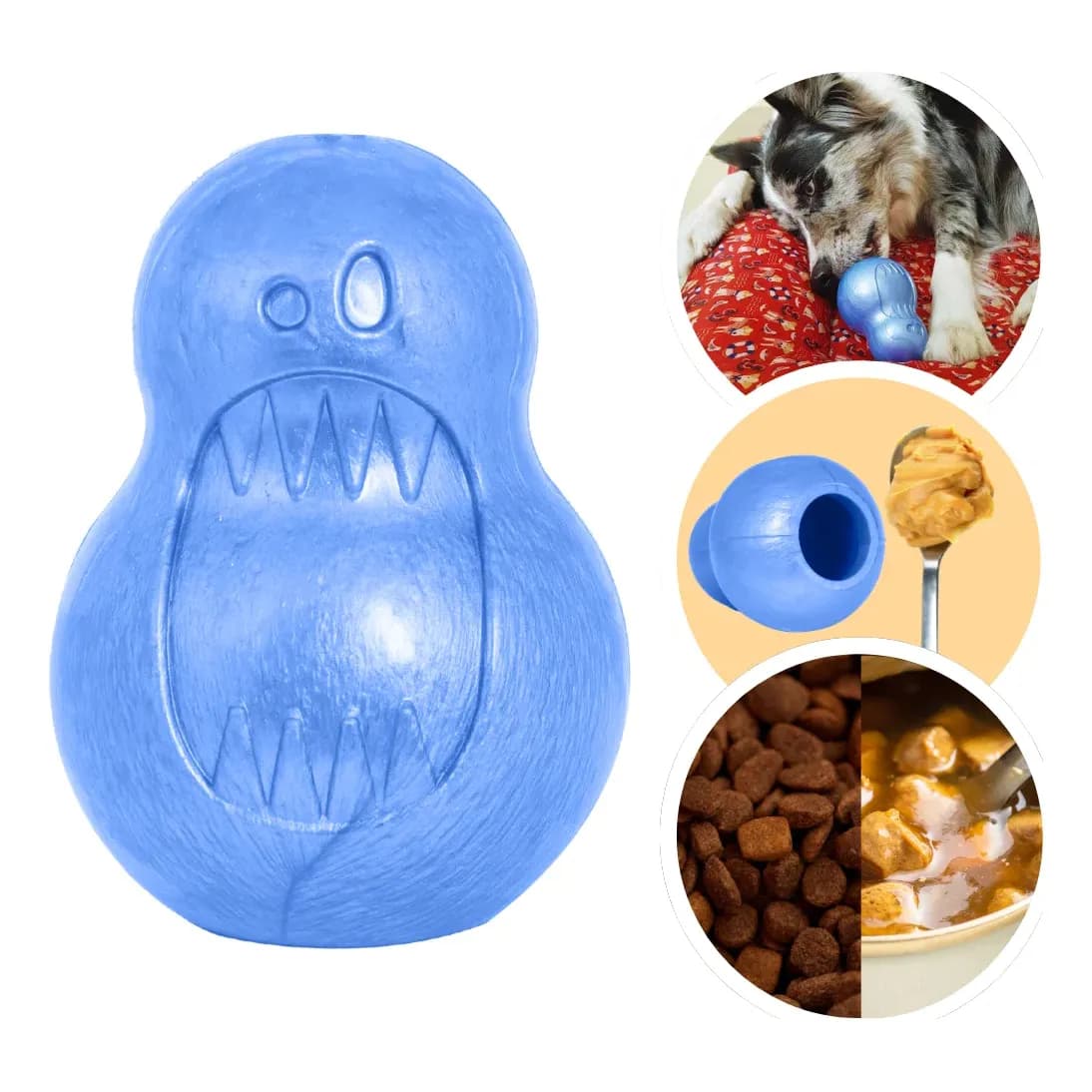 Mordedor Recheável Super Resistente Monstrinho G Pet Games Azul