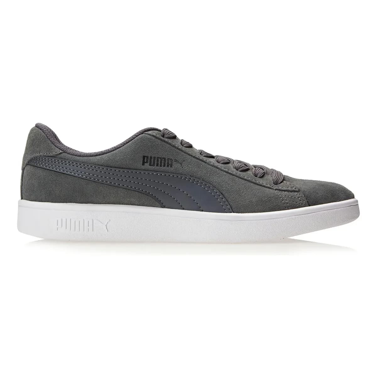 Tênis Masculino E Feminino Smash V2 Bdp Puma Grafite, Preto E Branco Liso 41
