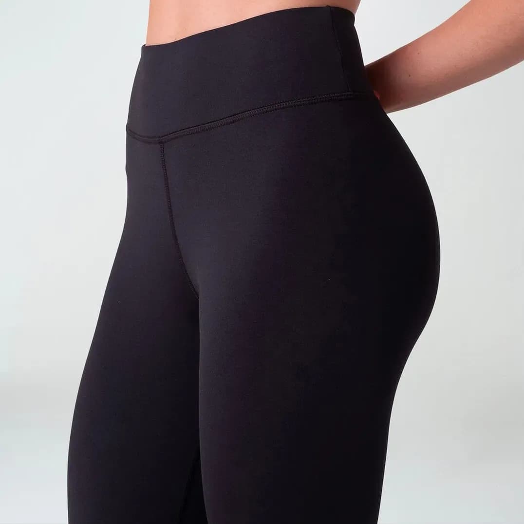 Legging Fila Feminina  Flat Life Ii Preto/vermelho/branco Liso G