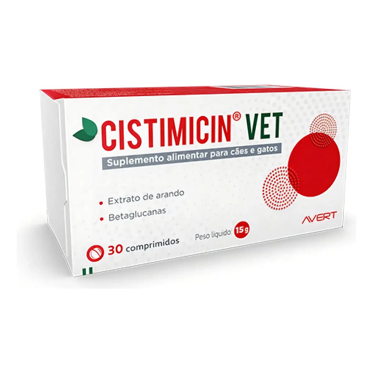 Cistimicin Vet Suplemento Avert Para Cães E Gatos 30 Comprimidos
