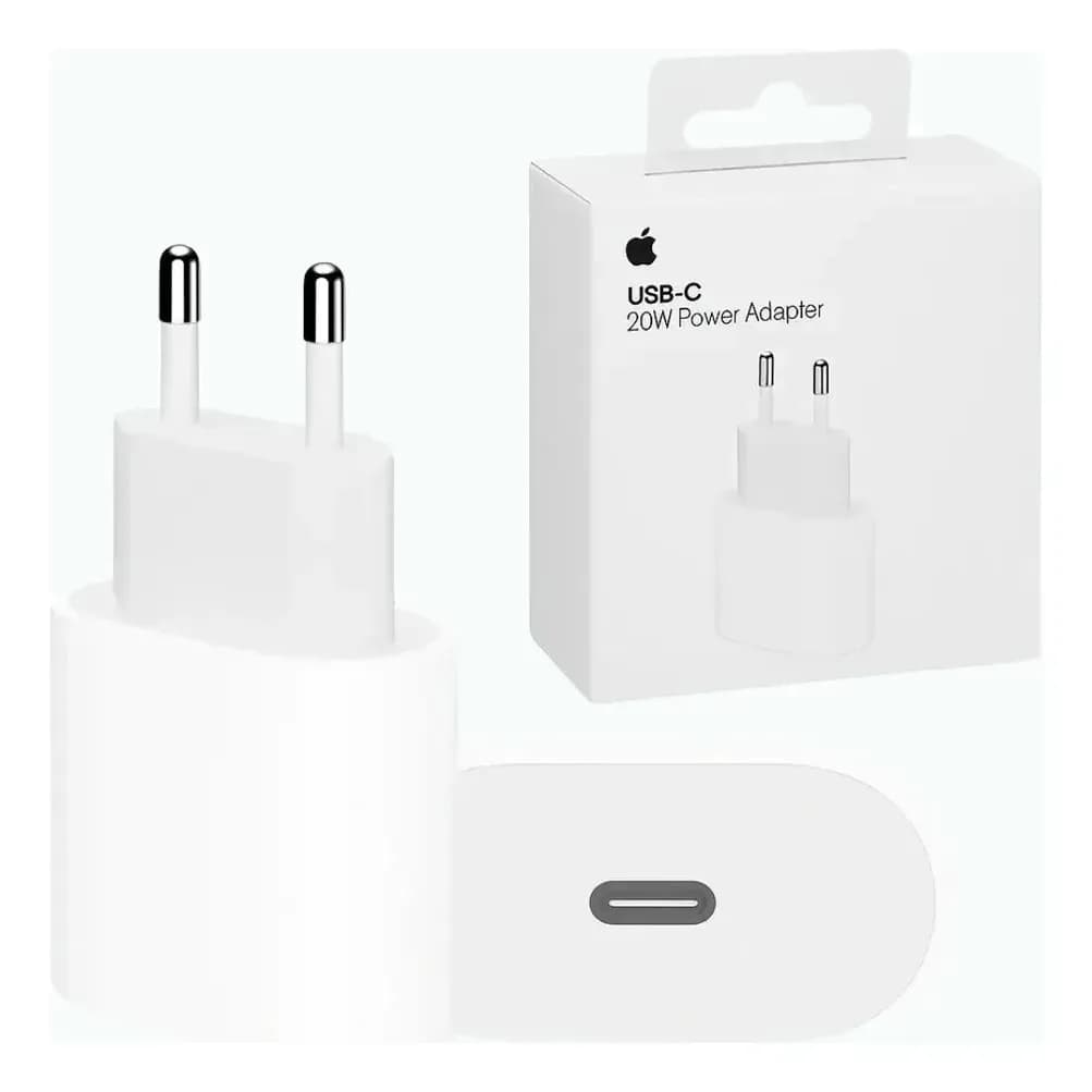 Carregador Fonte USB-C 20w para iPhone Apple Tipo-C Turbo Adaptador - Distribuidor Autorizado