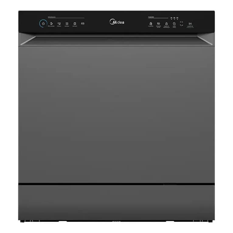 Lava Louças 8 Serviços Cinza Touch Plus Midea 110v
