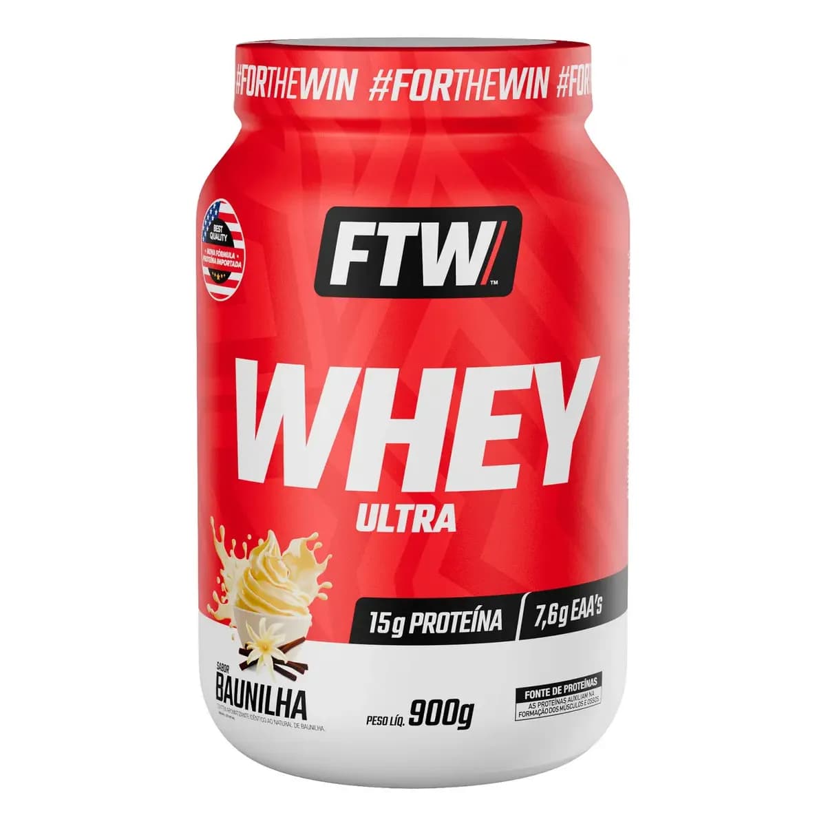 Whey protein FTW em pó sabor Baunilha x 900g