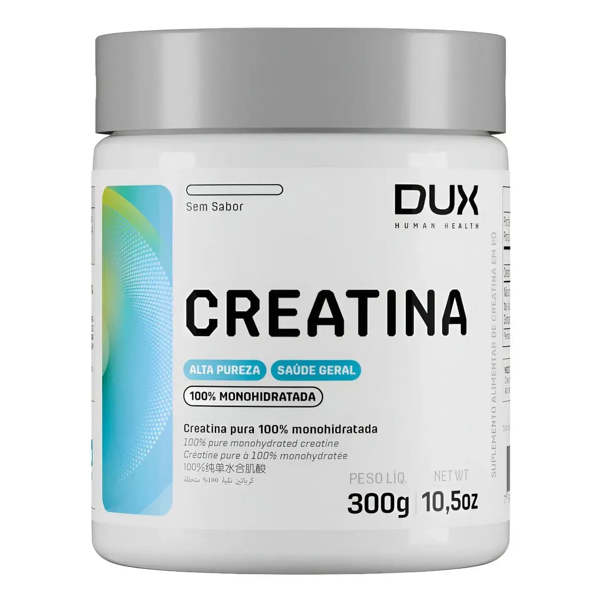 Creatina Monohidratada - Pote 300g - Dux Human Health Sem Sabor