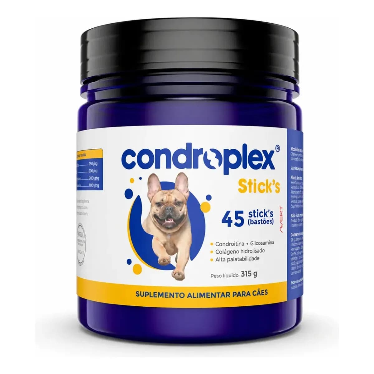 Condroplex Sticks Suplemento para Cães 45 Unidades Avert