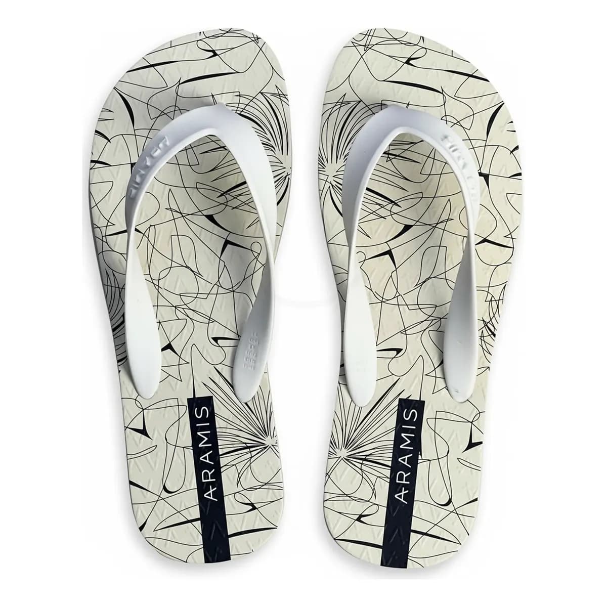 Chinelo Sandália Aramis Masculino Conforto Casual Branco 87 Liso 39/40