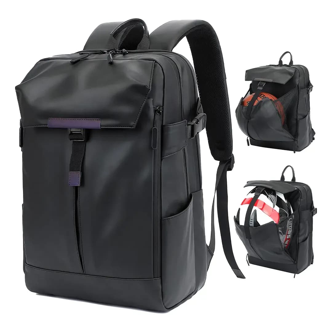Mochila Notebook Impermeável Escolar Feminina Masculina Preto