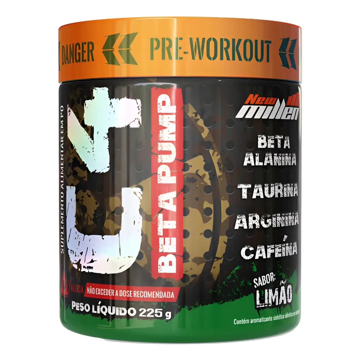 Pré Treino C4 Beta Pump 225g New Millen Diversos Sabores Sabor Limão