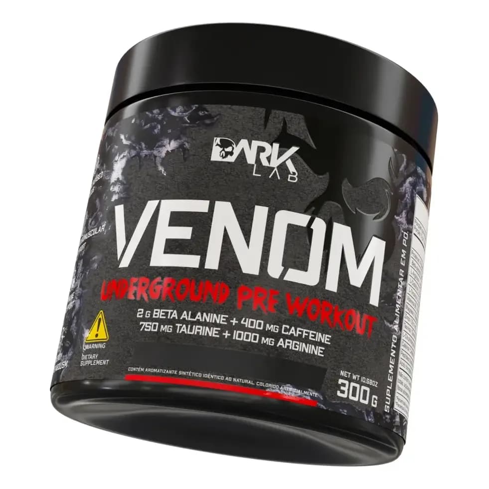 Pre Treino Venom Underground 300g Limão Dark Lab Limão