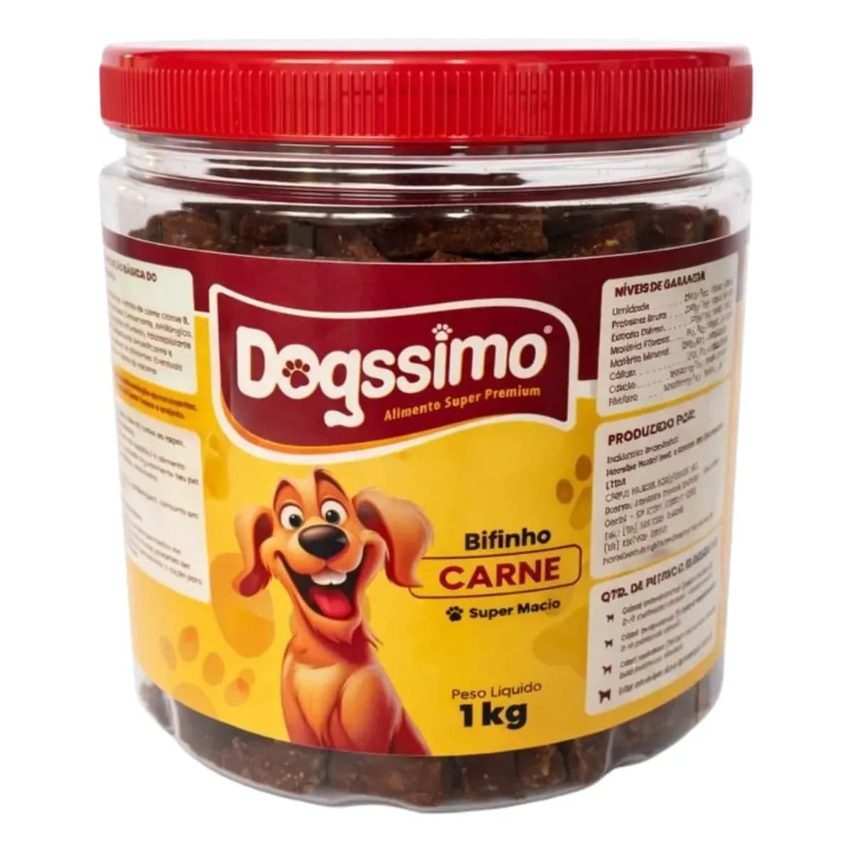 Petisco Bifinho Dogssimo Sabor Carne 1kg