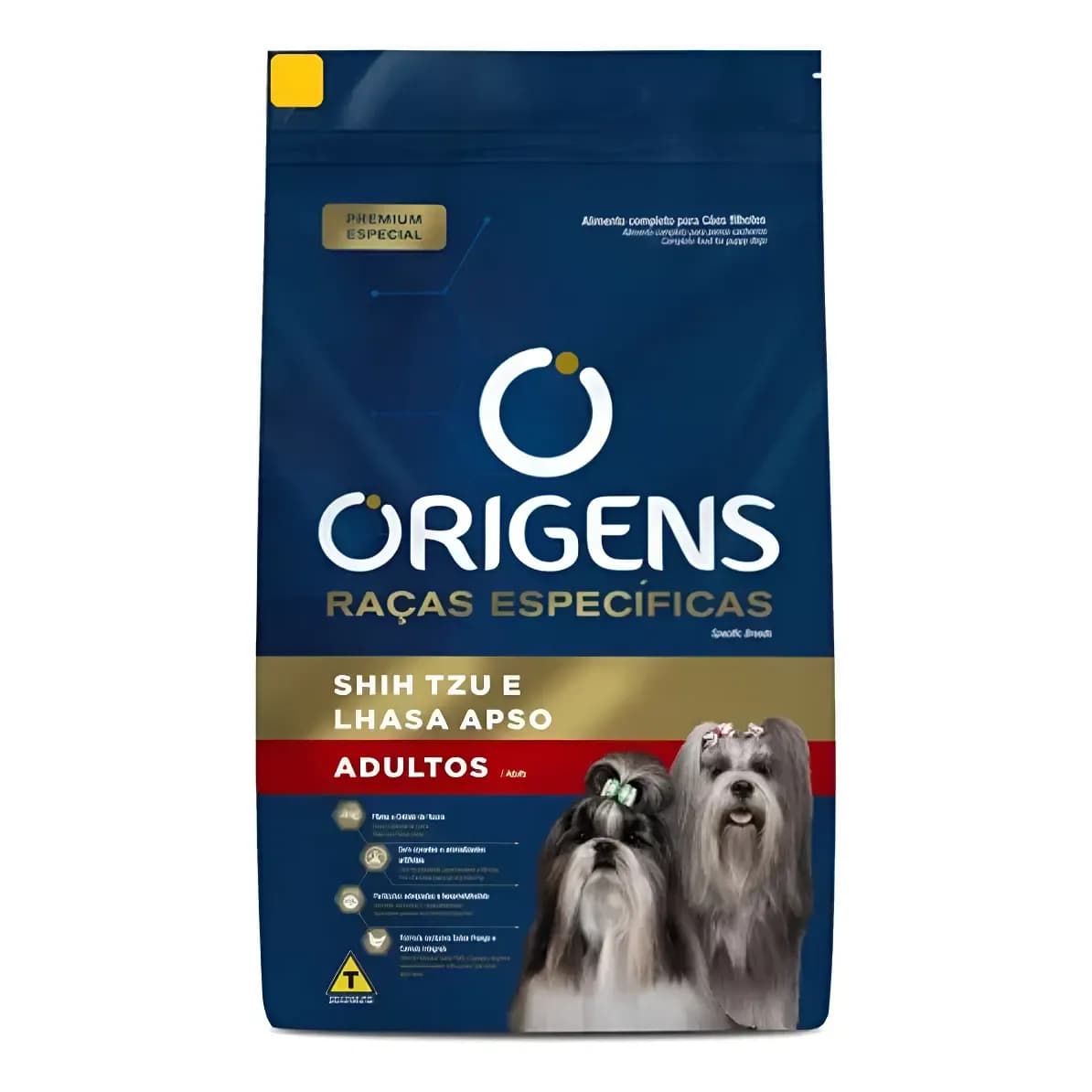 Ração Seca Origens Cão Adulto Shih Tzu Lhasa 3kg Nutrição Completa