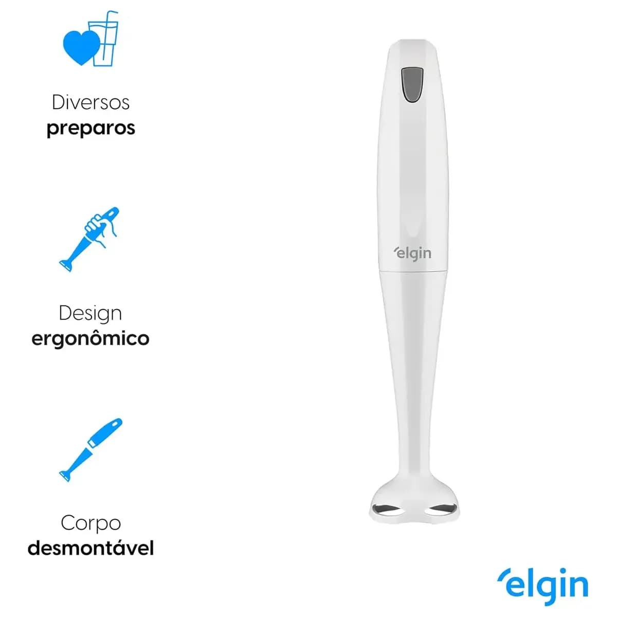 Mixer De Mão 200w Compacto Leve E Ergonômico MIX1001 Elgin