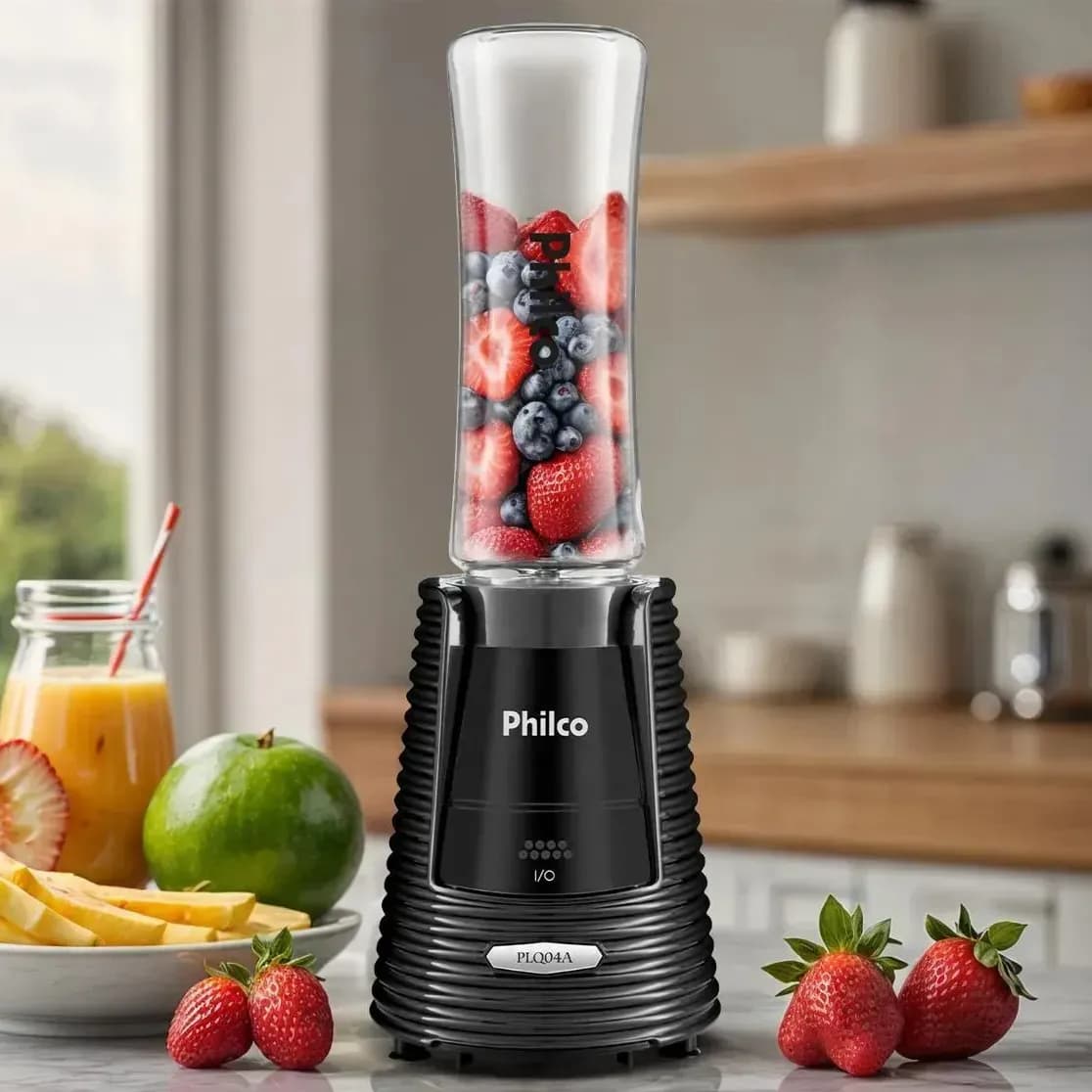 Liquidificador Philco Portátil 2 Squeezes 400W PLQ04A