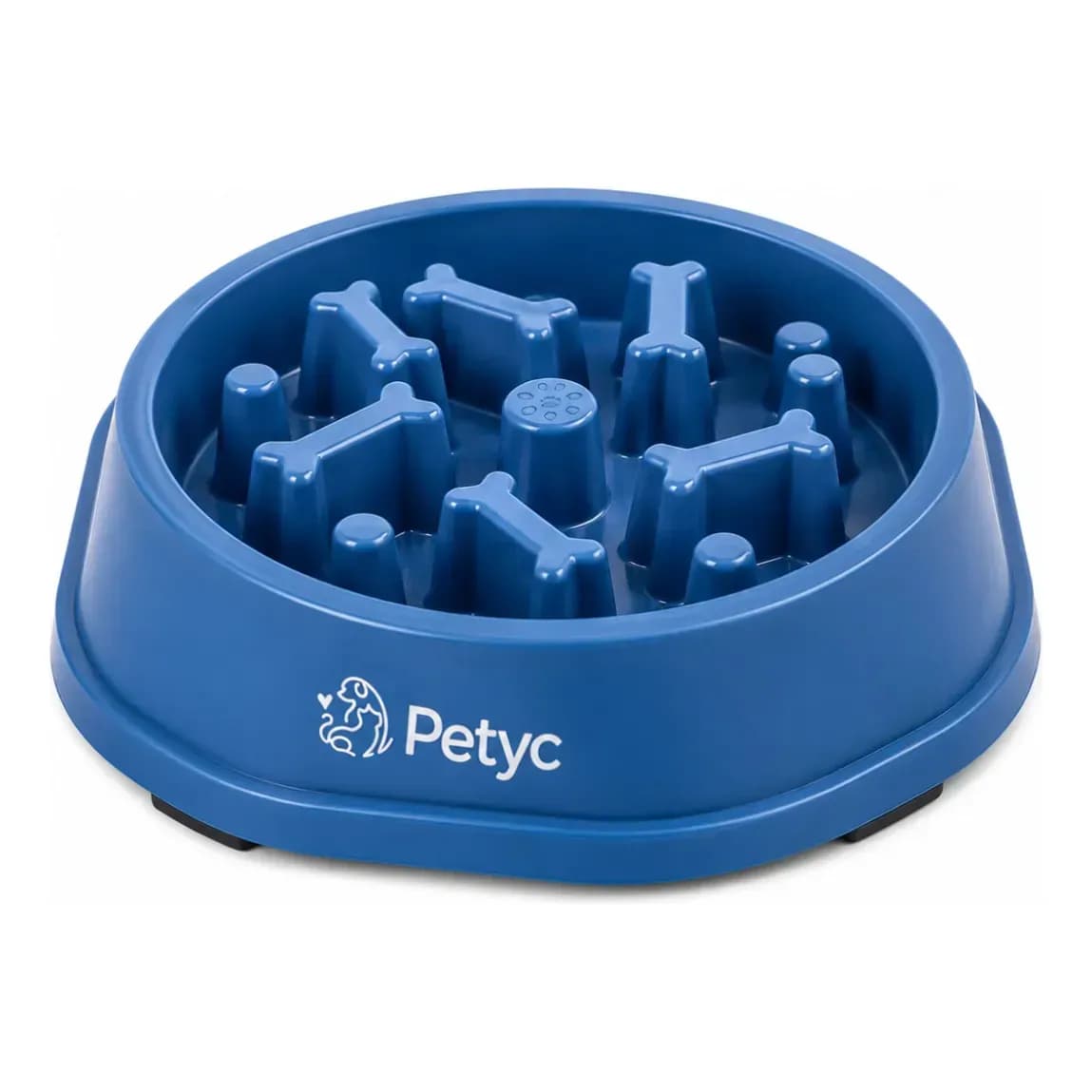 Comedouro Lento Labirinto PETYC Foodtimer para Cães Gatos Tigela Anti-engasgo Interativa Educativa Obstáculos Internos Base Antiderrapante Alimentação Lenta Refeição Gradual Ração Pequeno Médio Porte
