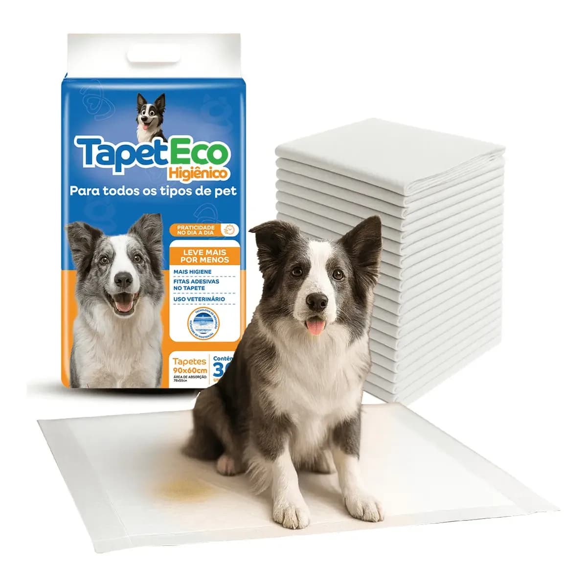 Tapete Higiênico Para Cães Tapete Higiênico Descartável 90x60 30 Unidades Grande Tapete Higiênico Para Cachorro Tapete Pet