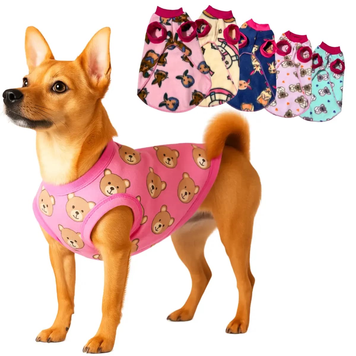 Roupa De Cachorro Vestido Inverno Frio Cão Porte Grande - Marca De Corazon