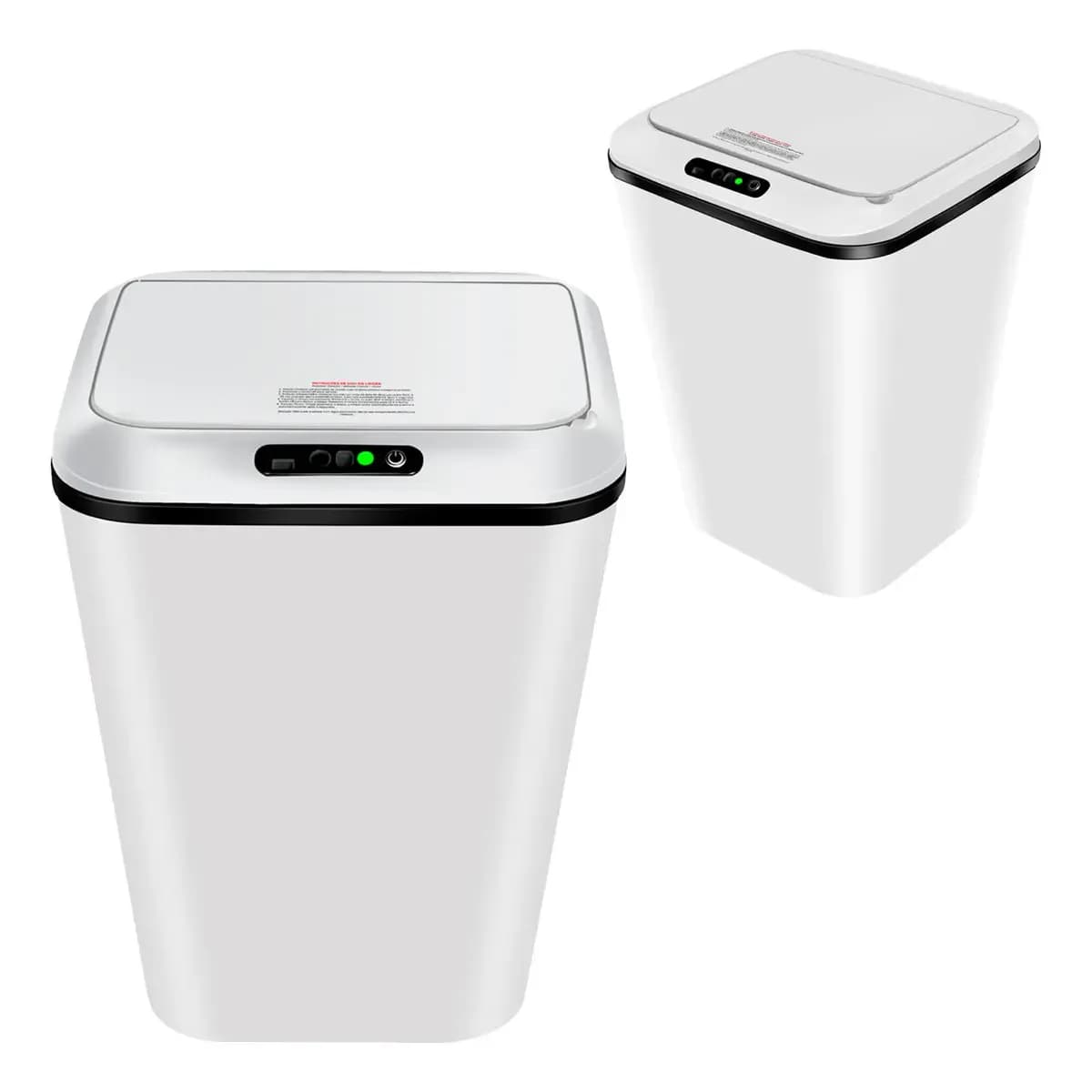 Lixeira Automatica Inteligente 16 L Com Sensor Touch Cozinha Cor Branco