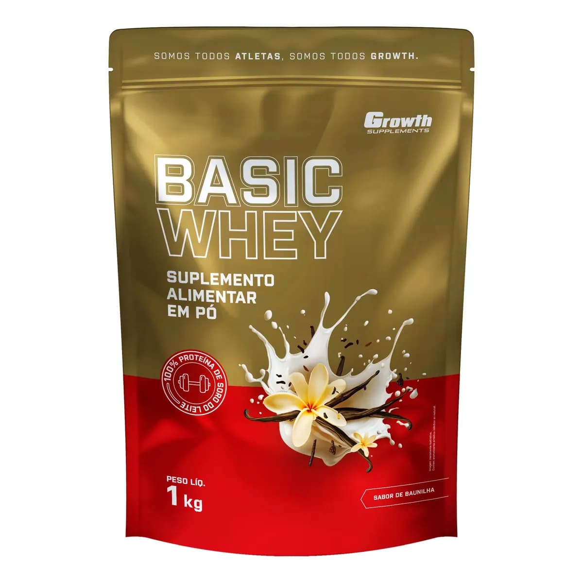 Basic Whey 1kg Growth Supplements Baunilha