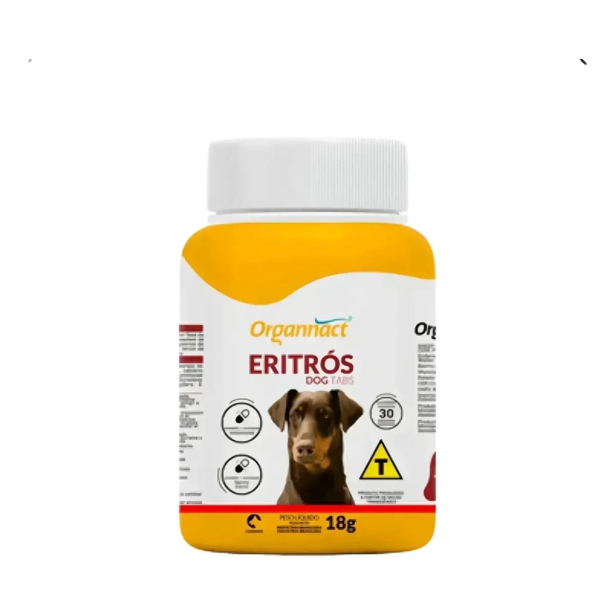Eritrós Dog Tabs 18g Organnact Suplemento Vitaminas Cães Tamanhos