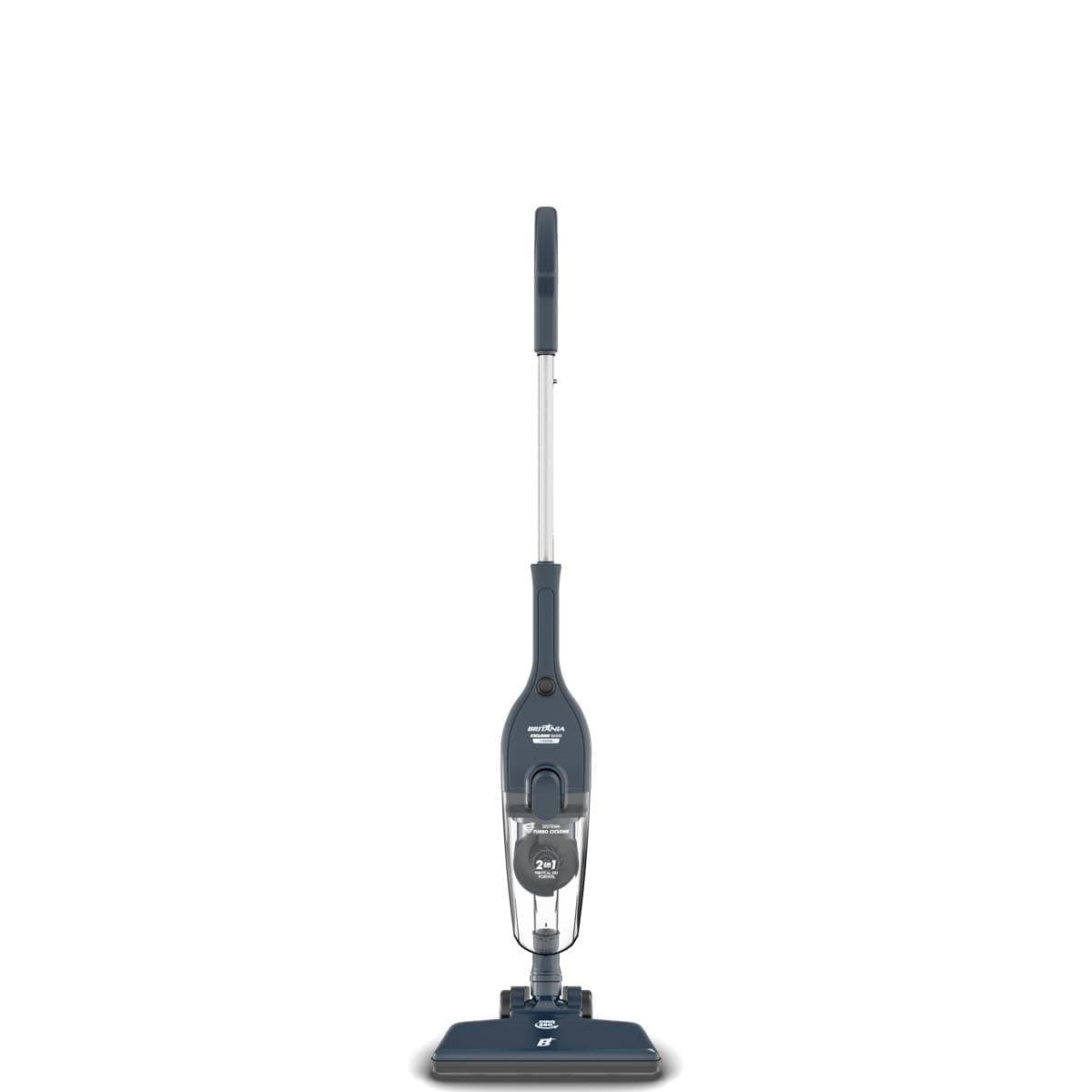 Aspirador de Pó Vertical Britânia 2 em 1 com Filtro Ciclone 1400W BAS30 1,5L Azul 127V