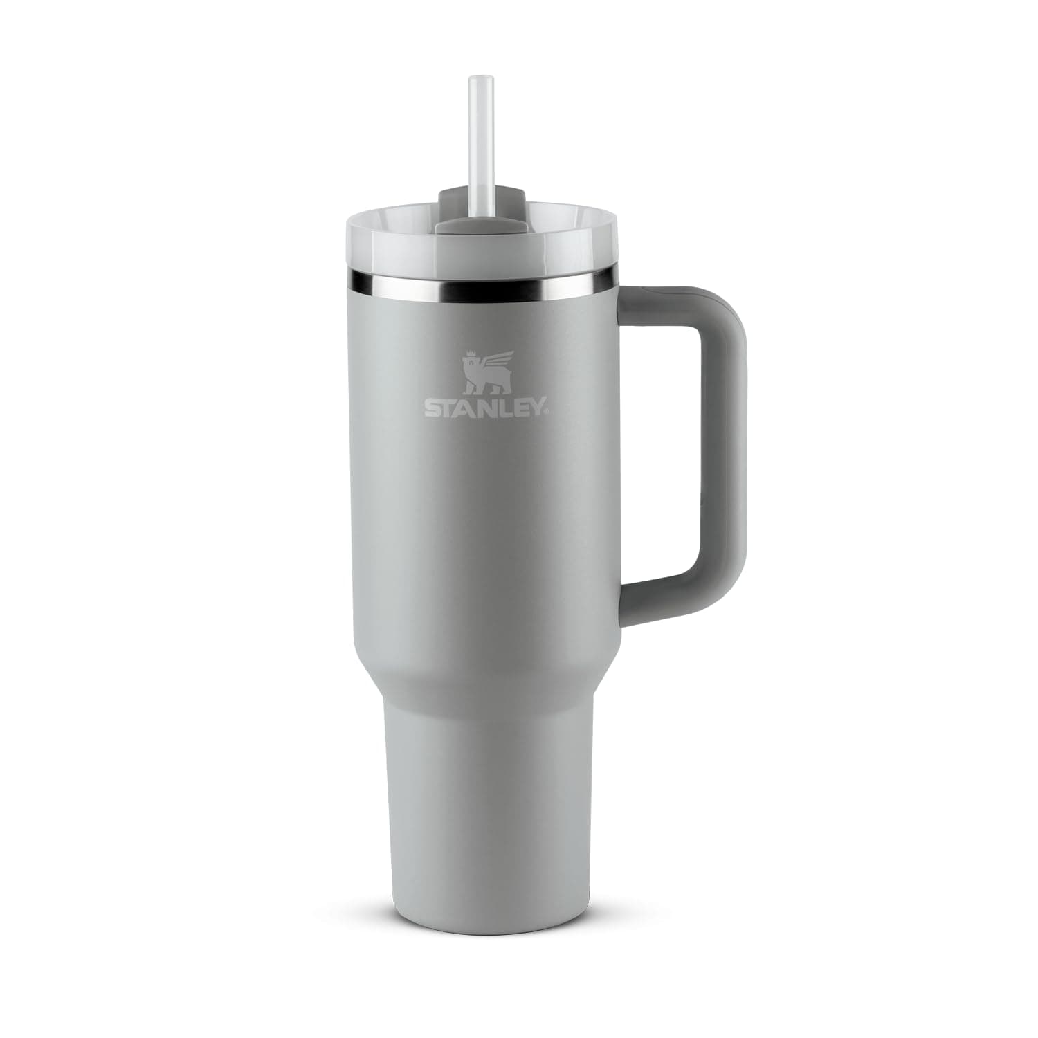 Stanley - Quencher H2.0 FlowState 1,18L - Copo de aço inoxidável com isolamento a vácuo, Tampa e canudo, para água, chá gelado, café, Smoothies e muito mais, Ash