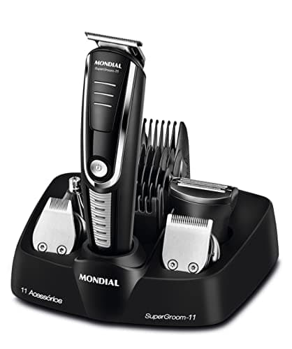 MONDIAL Aparador de Pelos Super Groom 11, Preto/Prata, Bivolt - BG-05