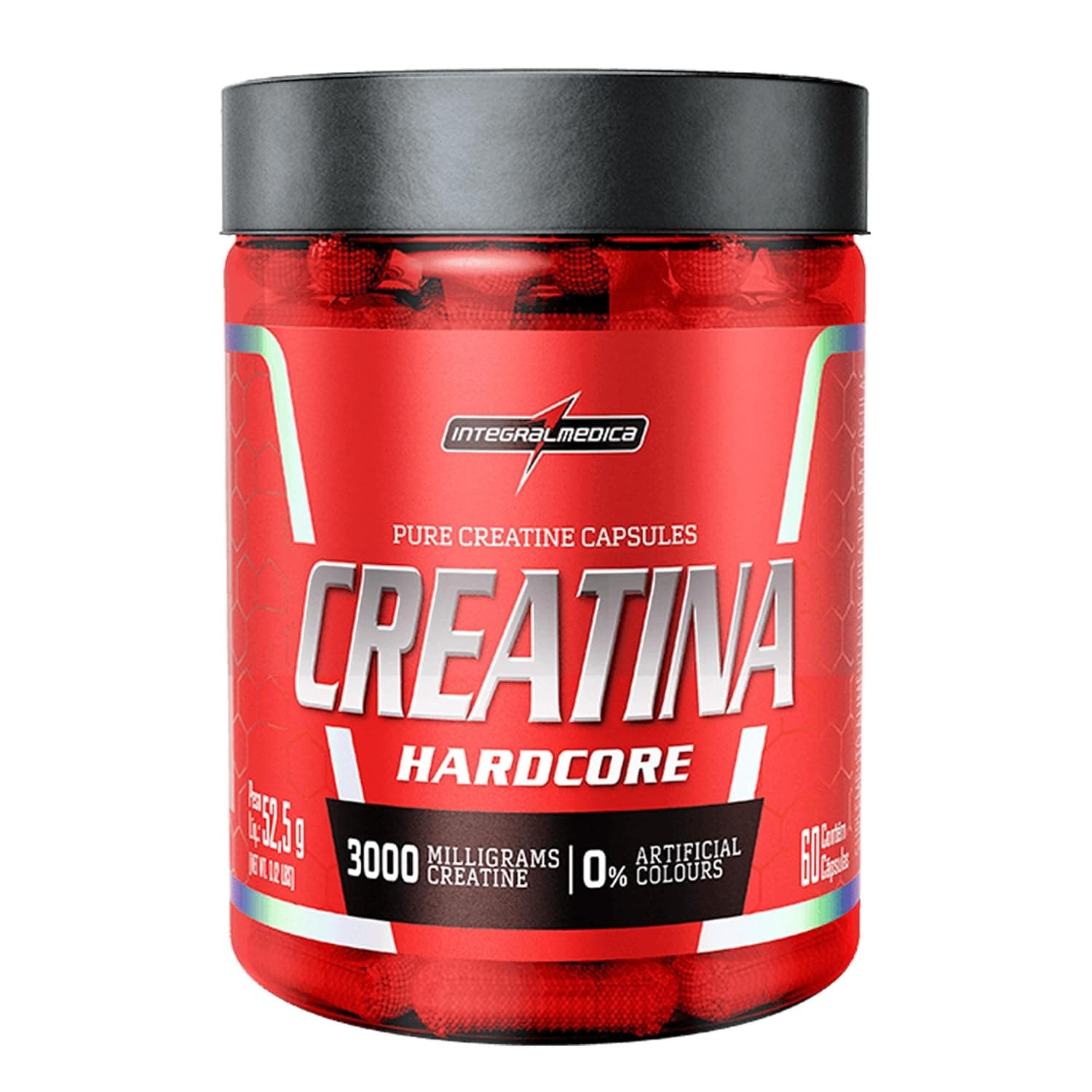 Integralmedica Creatina Hardcore 60 Cápsulas Pura Monohidratada