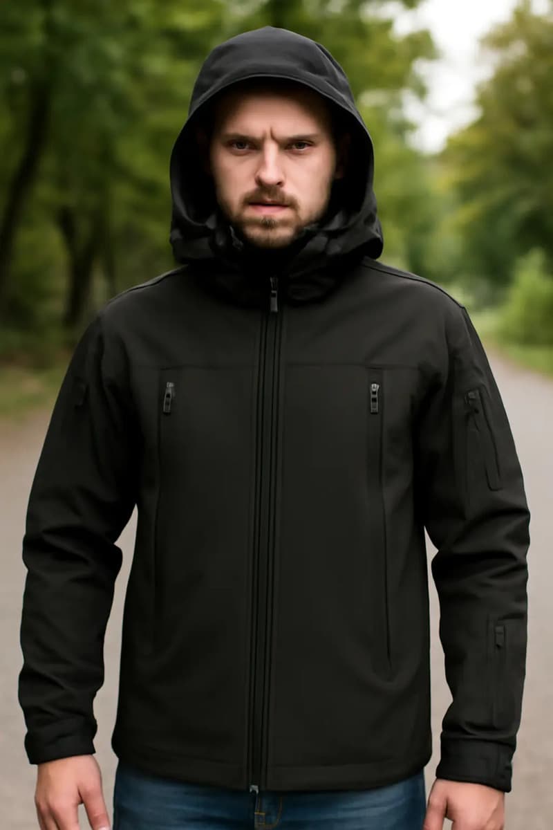 Jaqueta Tática Impermeável Masculina Com Pele Macia Shark