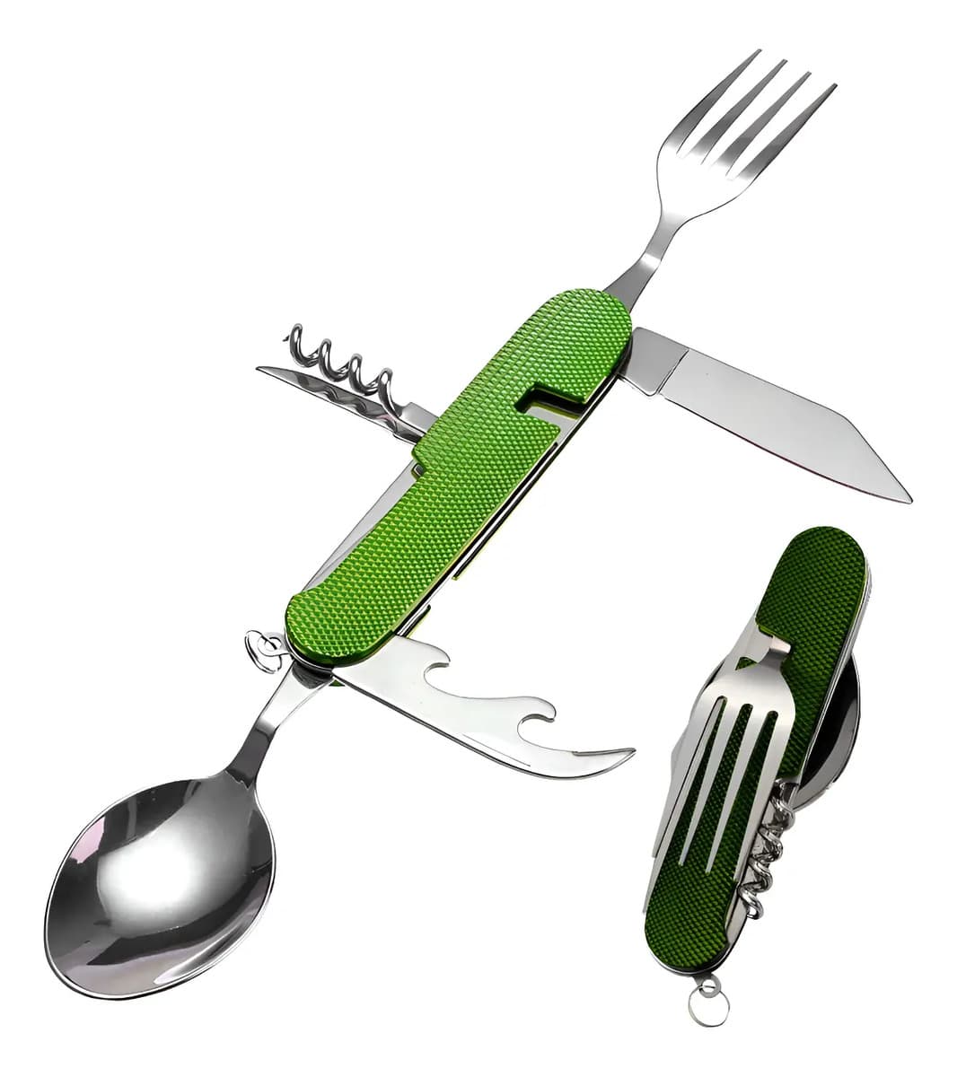 Kit Talher Tático Camping Multifuncional 7 Em 1 Retrátil