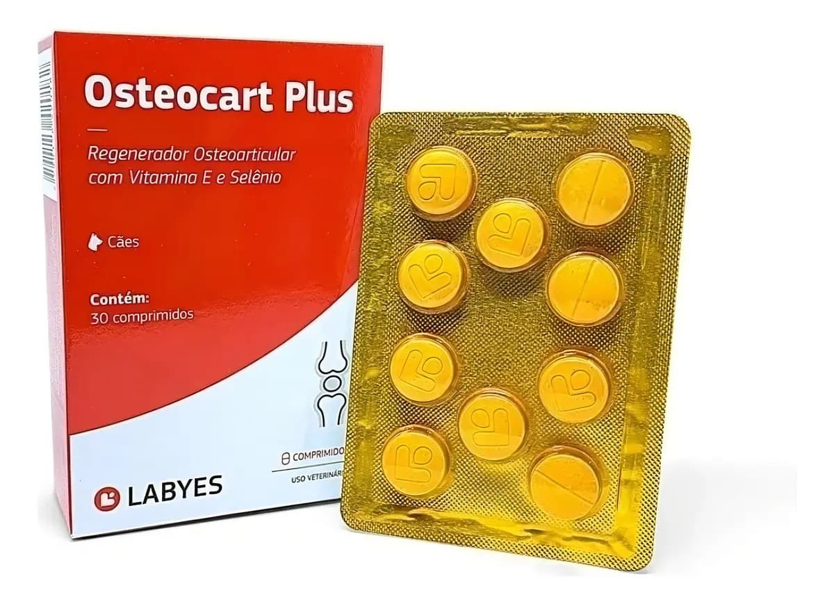 Labyes Regenerador Articular Osteocart Plus Cães 30 Comprimidos