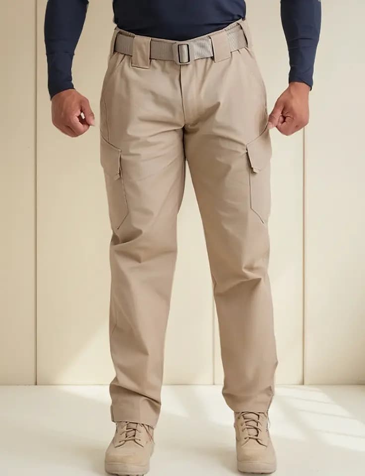 Calça Tática New Combat Invictus Ripstop 6 Bolsos Caqui