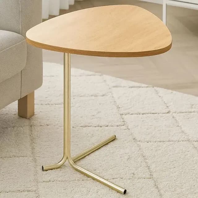 Mesa Lateral Apoio Sofá Cama Notebook Sala Canto Luxo 65x45