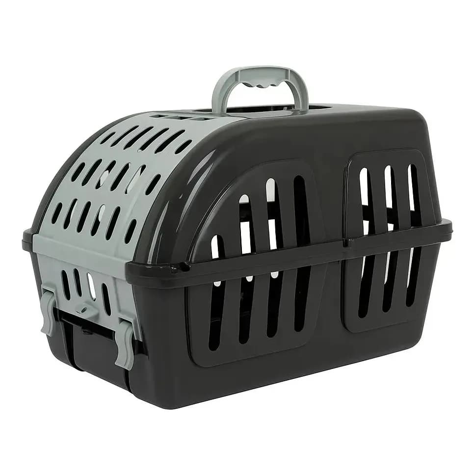 Caixa Transporte Fourplastic Para Animais De Estimação Preto