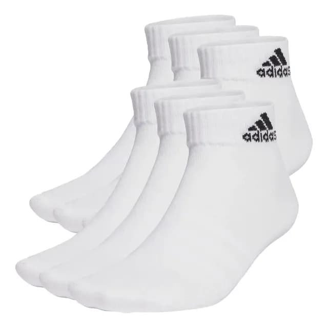 Meias Finas E Leves Sportswear Ankle 6 Pares adidas