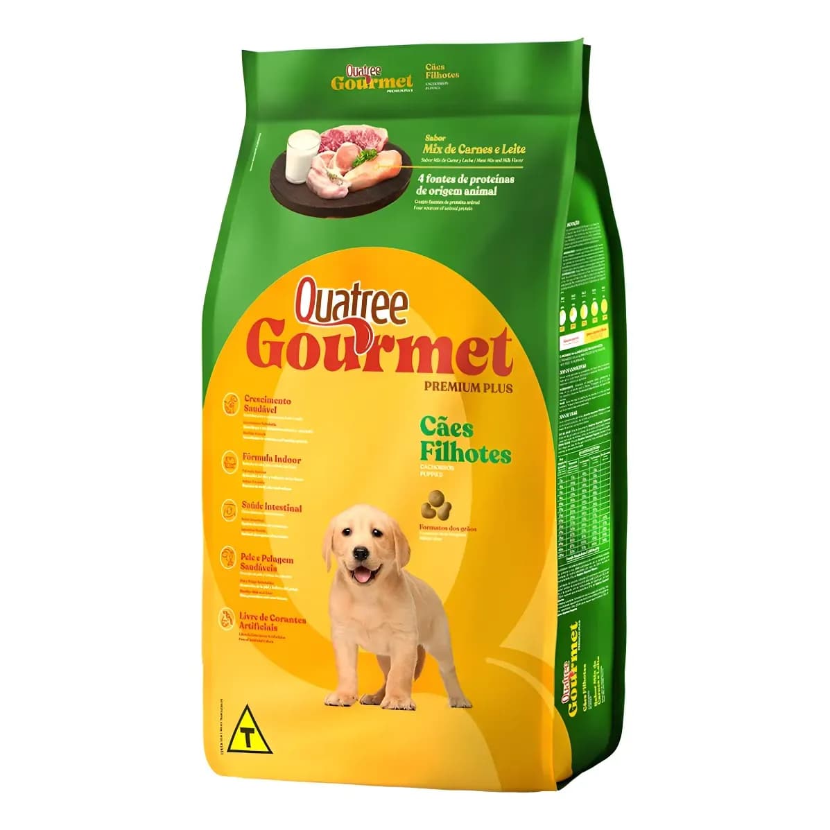 Ração Quatree Gourmet Cão Filhote Mix Carnes E Leite 10,1kg