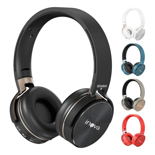 Fone Ouvido Bluetooth Regulável Com Microfone E Redução Ruíd
