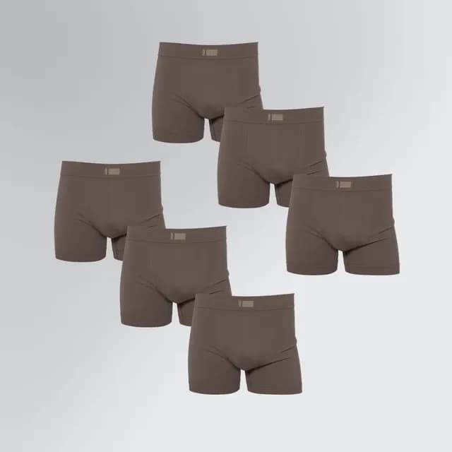 Kit 6 Cuecas Boxer Seamless Insider Masculino