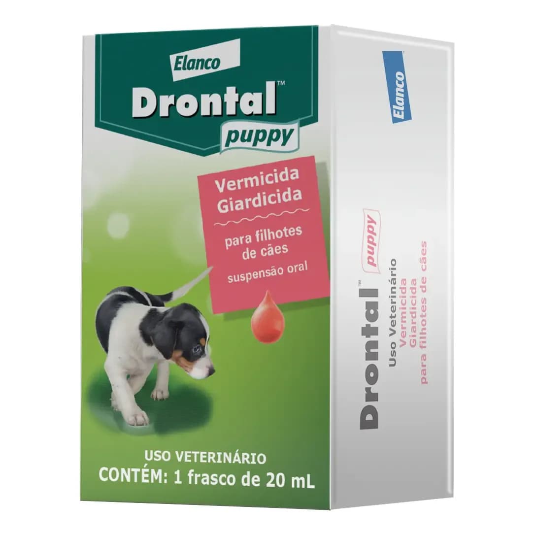Drontal Puppy Suspensão 20ml Vermifugo Filhotes Cães