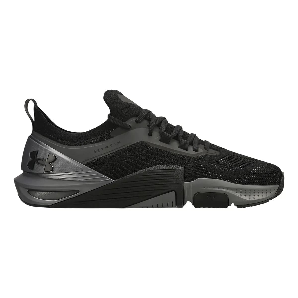 Tênis Academia Treino Unissex Tribase Cross 2se Under Armour Preto E Grafite Liso 42 Br