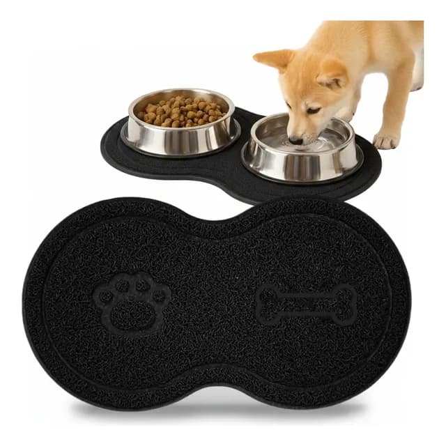 Tapete Pet Comedouro Para Gato E Cães De Água Ração Comida